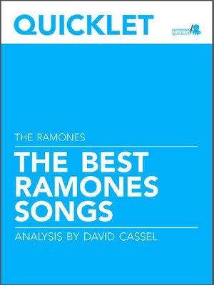cover image of Quicklet on the Best Ramones Songs